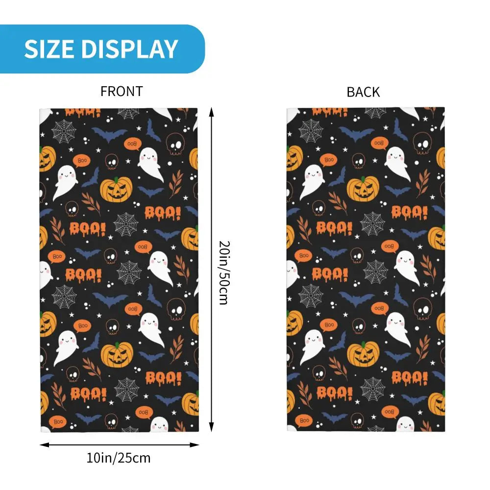Custom Halloween Vampire Bats Winter Headband Neck Warmer Women Men Hiking Running Tube Scarf Face Bandana Gaiter