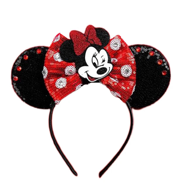 Chic Mickey Mouse Ears Headbands Women Halloween Party Cosplay Bad Guys Hairbands Girls Festival Gift Kids DIY Hair Accessories