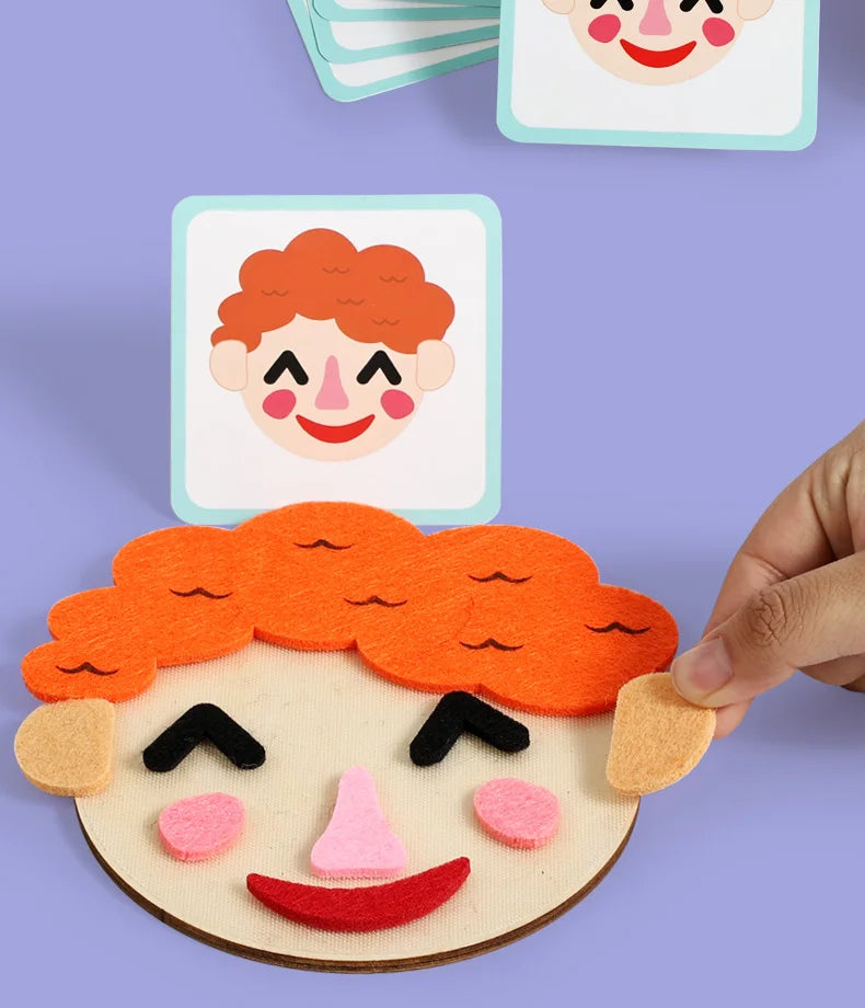 Montessori Social Emotional Boards Sensory Toys for Kids & Toddlers, Emotional Learning Activities for Boys & Girls Gift