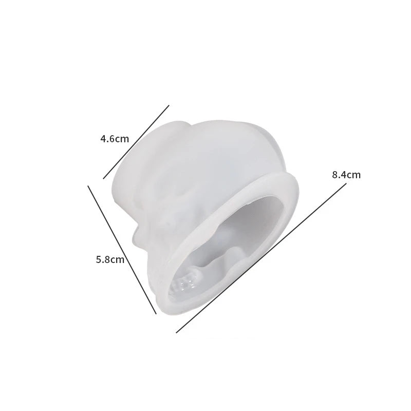 Skeleton Head Epoxy Resin Mold Halloween Candle Making Keychain Pendants Skull Shape Pendants Epoxy Silicone Molds Jewel Making