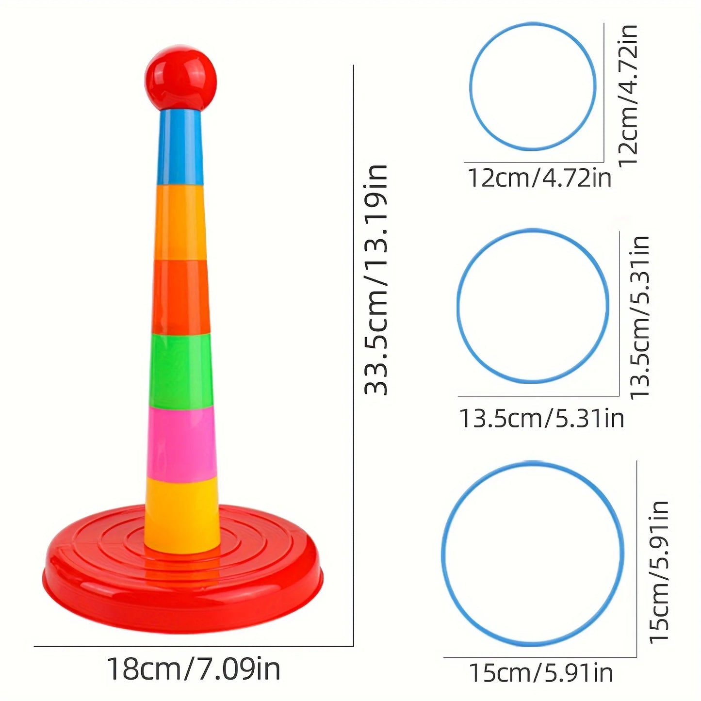 Children's game tower toys, parent-child interactive puzzle games with throwing rings, and indoor and outdoor leisure games