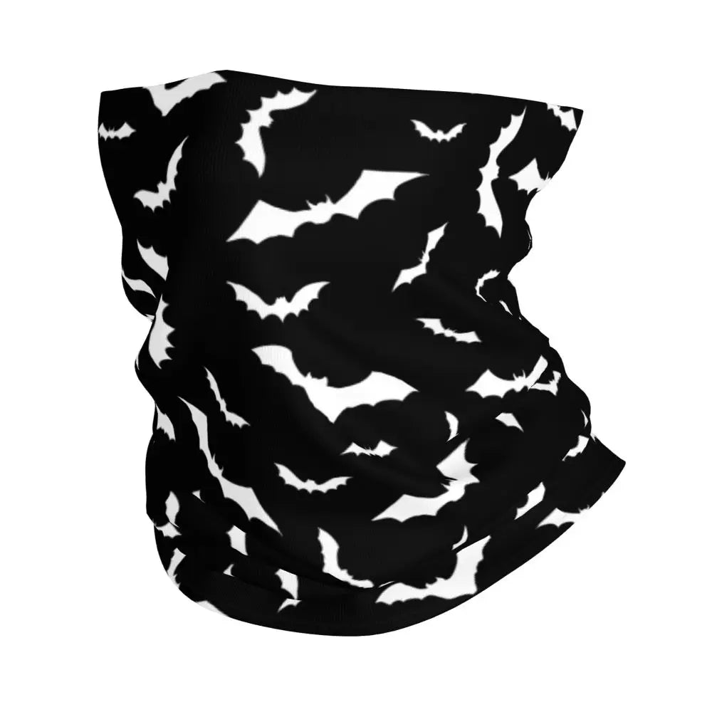 Custom Halloween Vampire Bats Winter Headband Neck Warmer Women Men Hiking Running Tube Scarf Face Bandana Gaiter