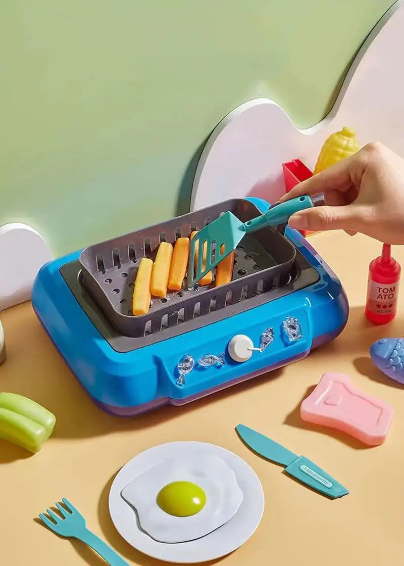 DIY Kitchen Cooking toy Set with 20pcs Multi-functional Induction Children's Play House Food Toys for Parent-child fuuny Gifts