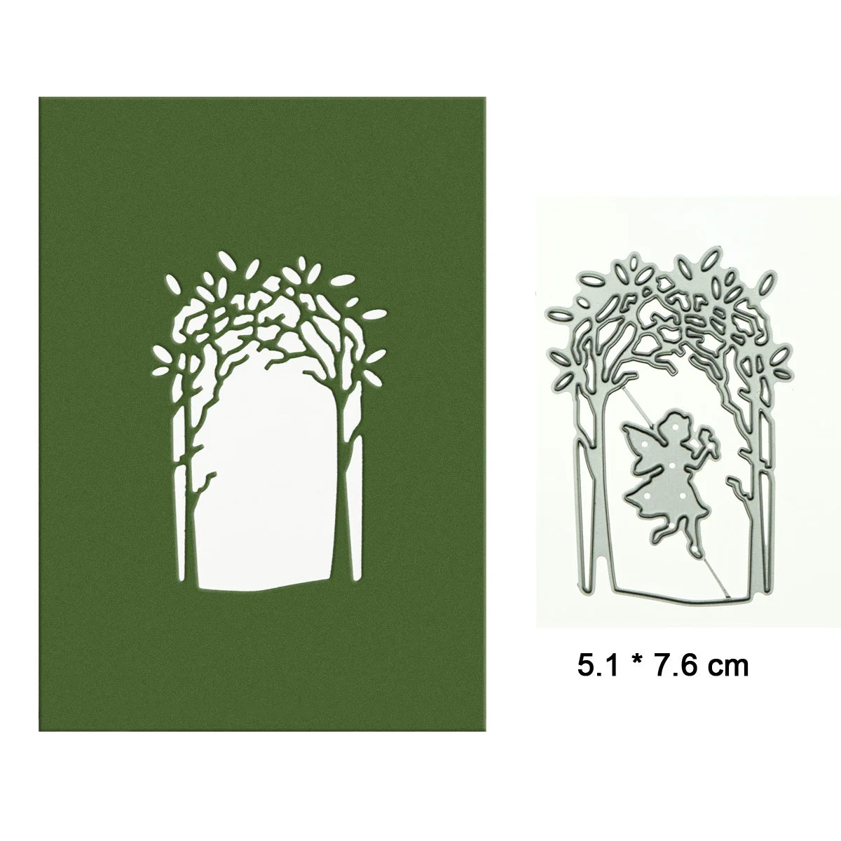 Layered Tree Forest Path Entrance Metal Cutting Die Scrapbooking Card Cover Scrapbooking Paper Art Work Decorating Punch Stencil