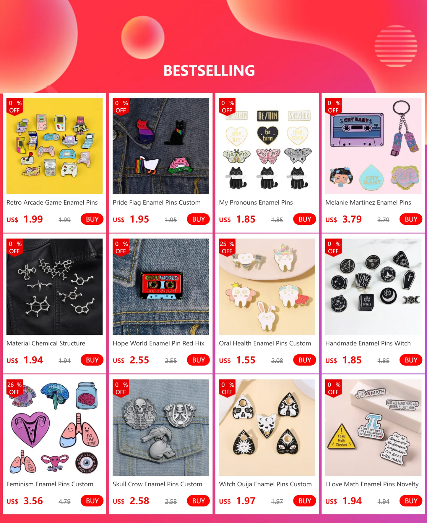 Skull Crow Enamel Pins Custom Motorcycle Club Brooches Lapel Badges Punk Gothic Halloween Horror Jewelry Gift Drop Shipping