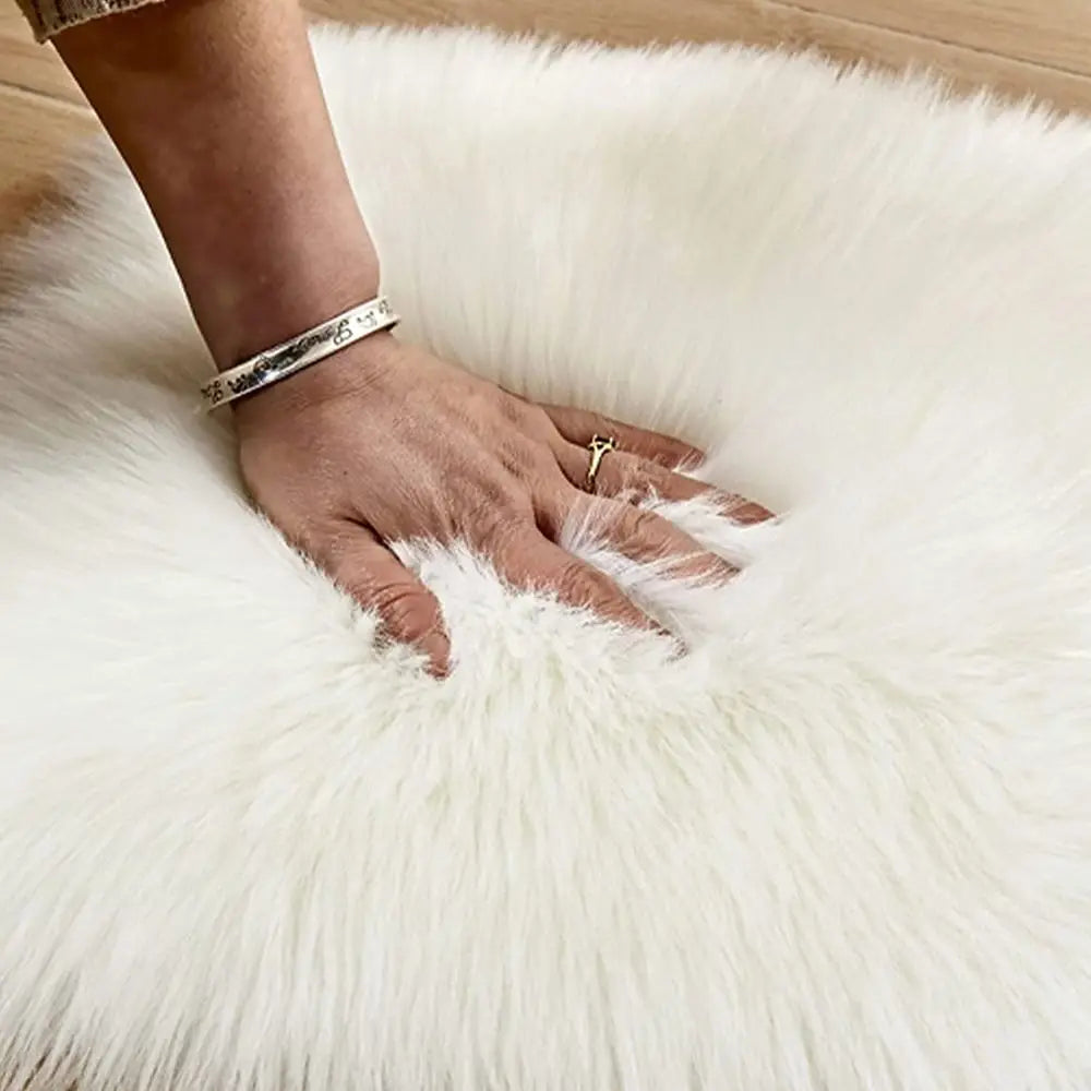 Area Rugs for Living Room Super Soft Faux Sheepskin Area Rugs for Bedroom Floor Shaggy Plush Carpet Faux Rug Bedside Rugs