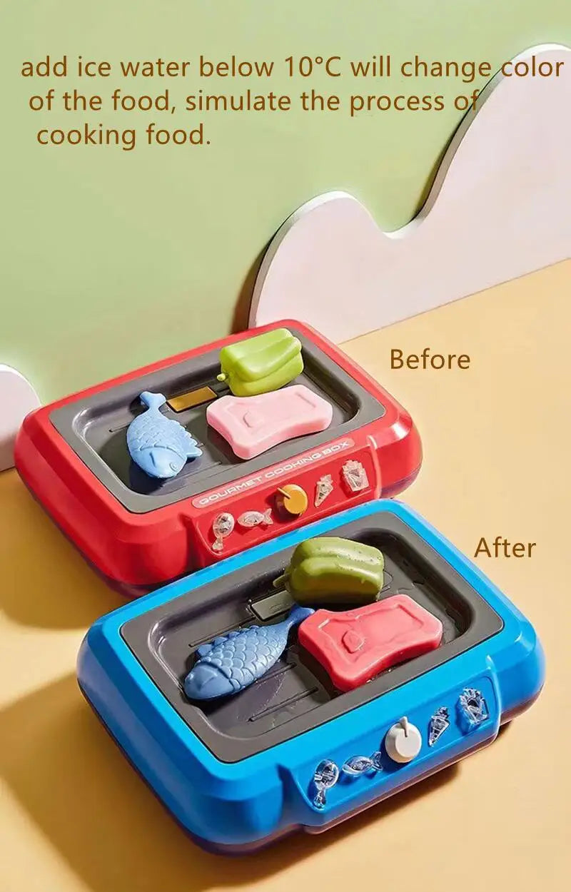 DIY Kitchen Cooking toy Set with 20pcs Multi-functional Induction Children's Play House Food Toys for Parent-child fuuny Gifts