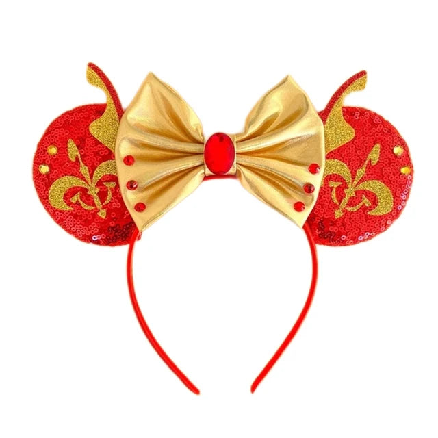 Chic Mickey Mouse Ears Headbands Women Halloween Party Cosplay Bad Guys Hairbands Girls Festival Gift Kids DIY Hair Accessories