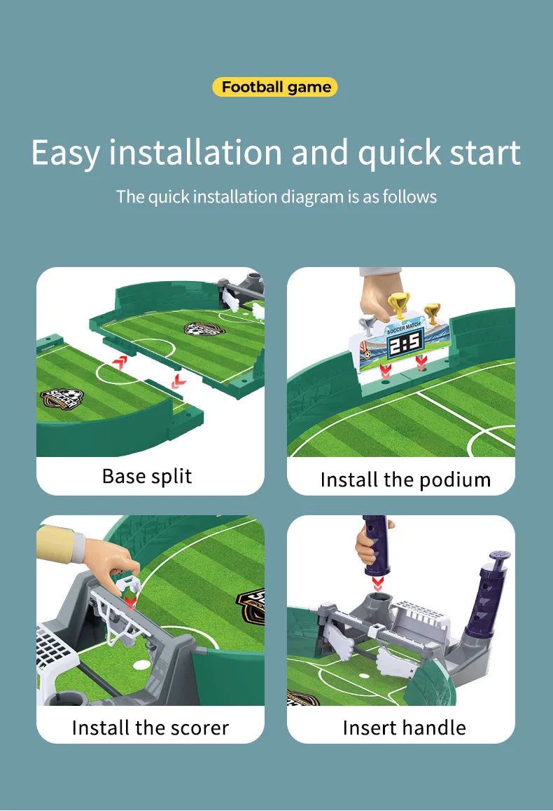 Soccer Table Football Board Game Match Toys For Family Party Game Tabletop Play Ball Soccer Toys Parent-child Interactive Soccer