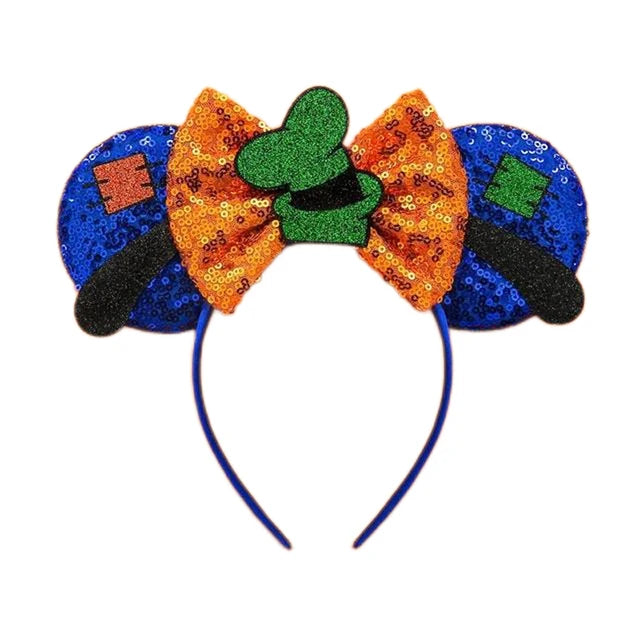 Chic Mickey Mouse Ears Headbands Women Halloween Party Cosplay Bad Guys Hairbands Girls Festival Gift Kids DIY Hair Accessories