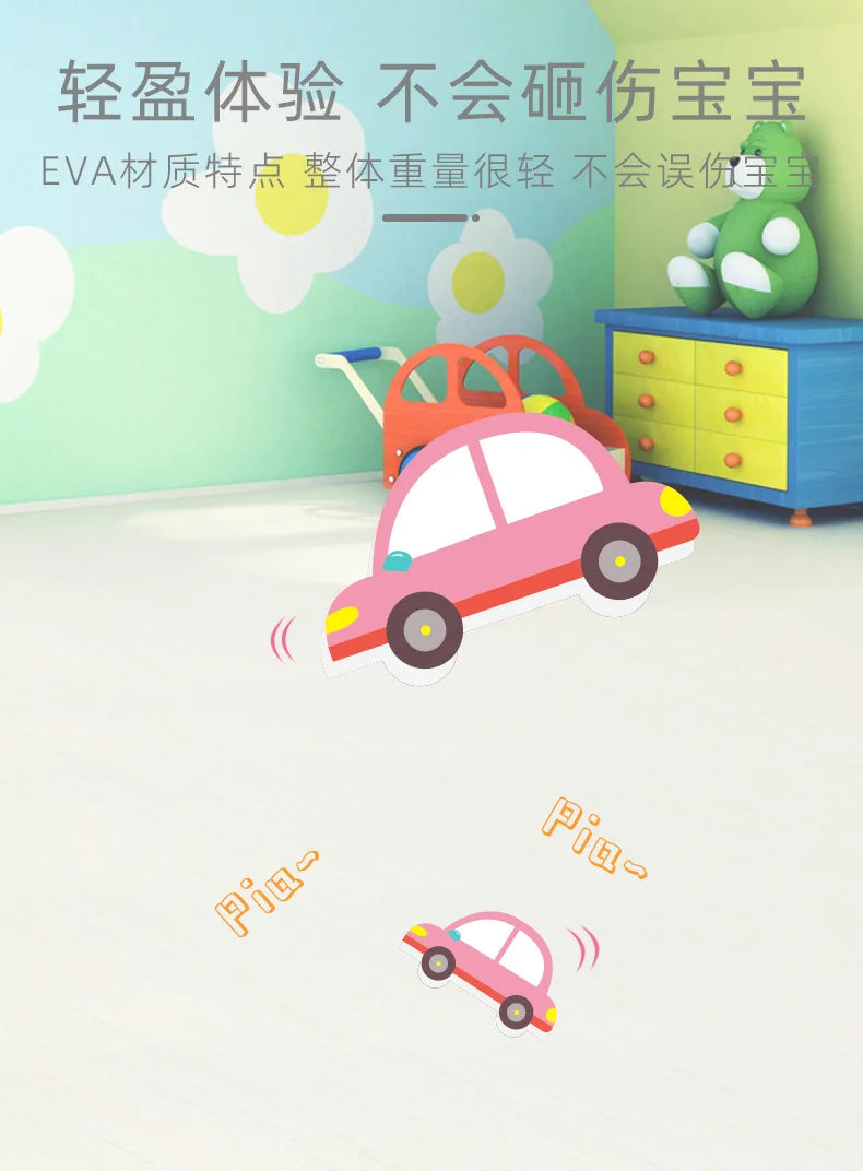 Baby Bath Toys for Toddlers Floating Foam Animals Cars Waterproof Bathtub Toys Early Learning Educational Gift for Kids Play Set