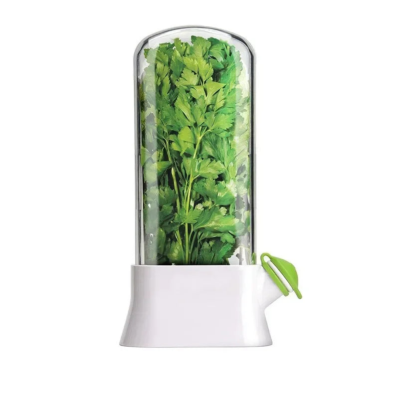 Herb Saver for Refrigerator, Vegetable Preservation Pod Bottle , Fresh 2-3weeks Herb Keeper for Cilantro Mint, Parsley Asparagus
