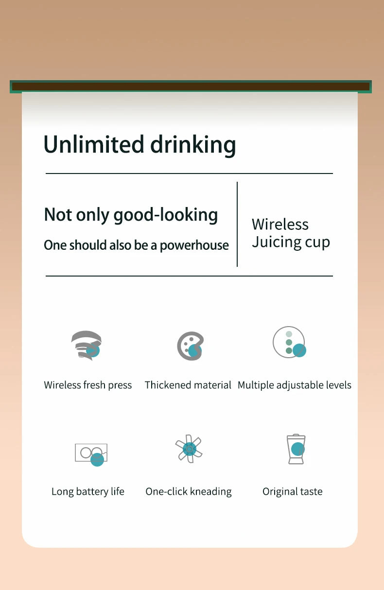 2025 Wireless Portable Electric Juicer 600ml USB Charge Fresh Juice Extractor Citrus Orange Squeezer Machine Smoothie Blender