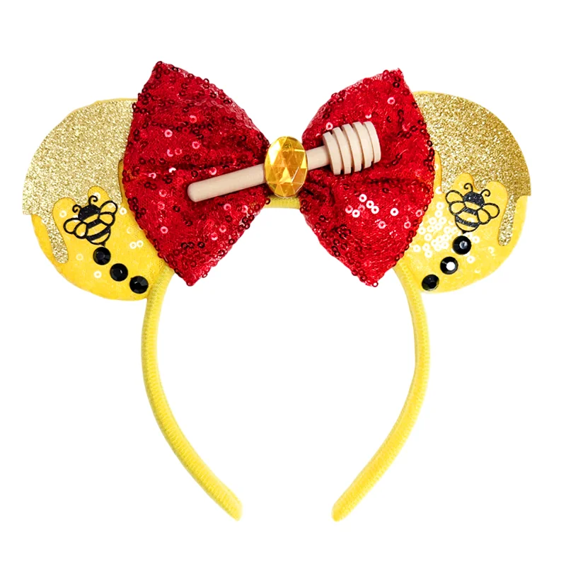 Chic Mickey Mouse Ears Headbands Women Halloween Party Cosplay Bad Guys Hairbands Girls Festival Gift Kids DIY Hair Accessories