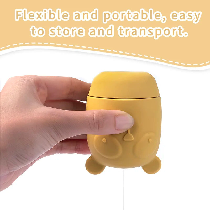 Baby Bath Toys Animal Cute Cartoon Toddler Water Toys Swim Bathroom Baby Silicone Sprinkler Bathtub Animal Toy Infant Kids Boys