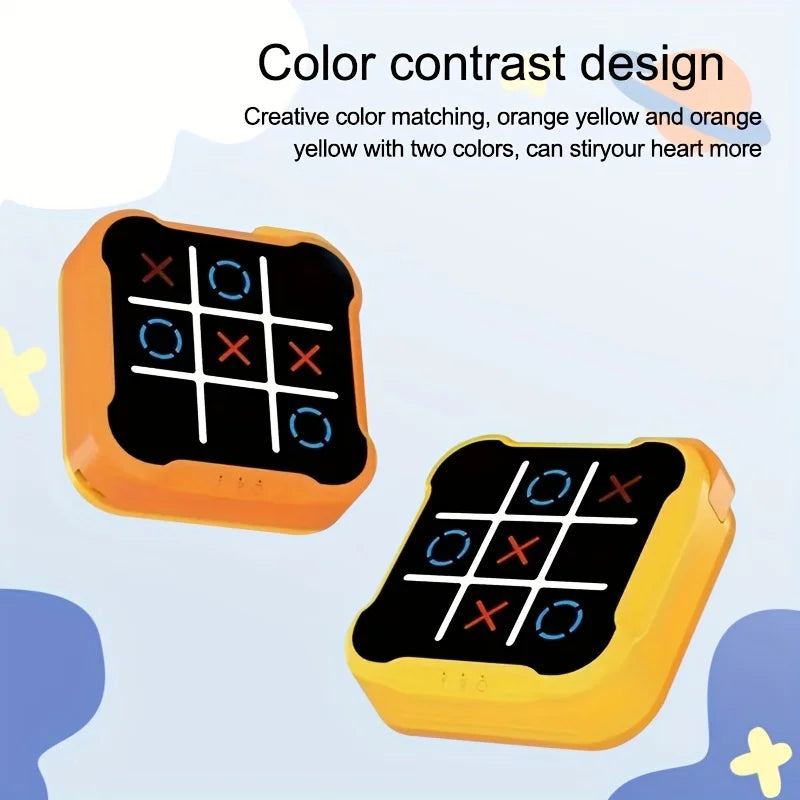 Portable Tic Tac Toe Game Console Handheld Electronic Puzzle For All Ages Travel Toys With Memory Training Montessori Kids Gifts