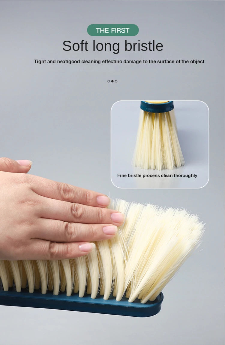 Household Bed Sweeping Brush Sofa Carpet Cleaning Brush Long Handle Soft Brush Dusting Duster Bedroom Bed Linen Cleaning Tool