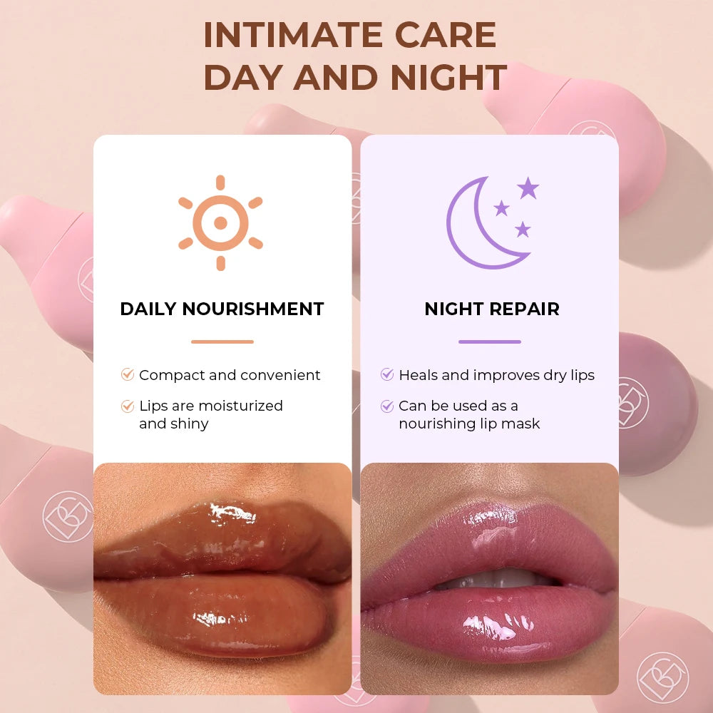 BEAUTY GLAZED 4Color Lipgloss Lip Oil Teens Moisturizing Lipstick Lip Balm High Shine And Lip Gloss Long-Lasting Dry Lip Care