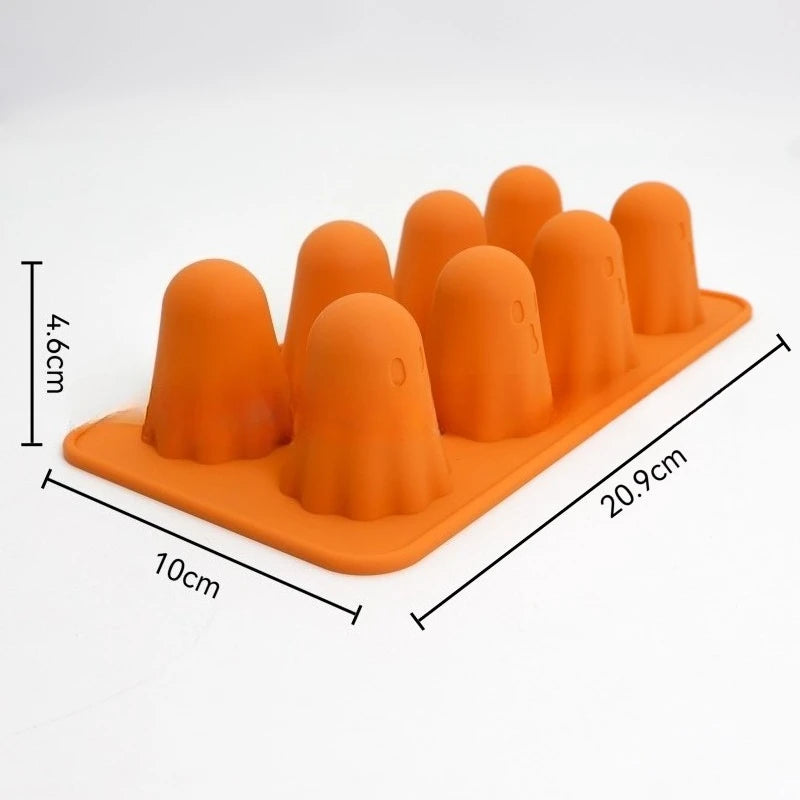 New Ghost Jello Silicone Mold Halloween Kitchen Tools Suitable for Ice Cubes, Cookies, Jelly, Chocolate Kitchen Gadgets