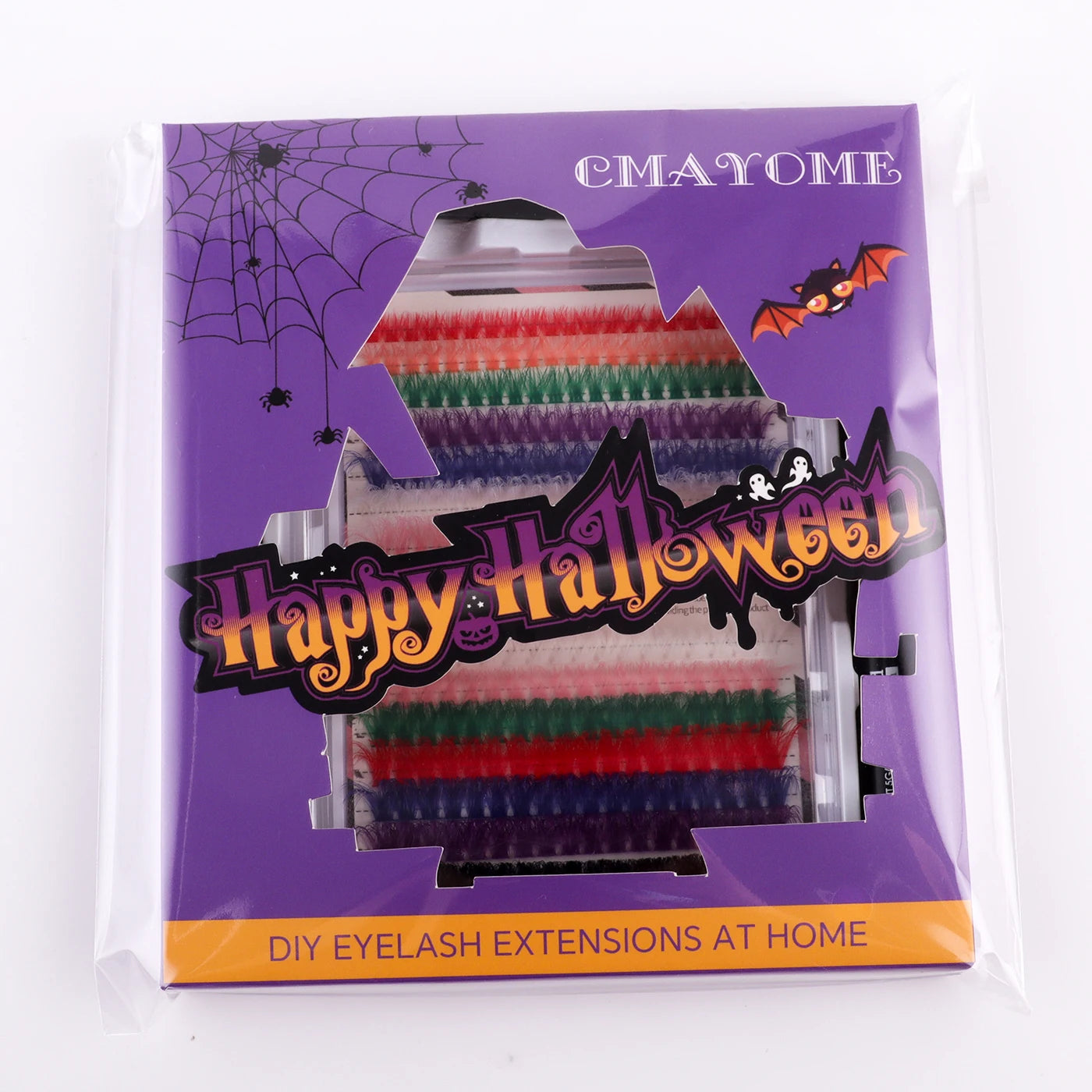 8 Colors Eyelash Extensions colorful 60D 80D Fluffy False Eyelashes Colour natural long cluster russian fanning lashes makeup