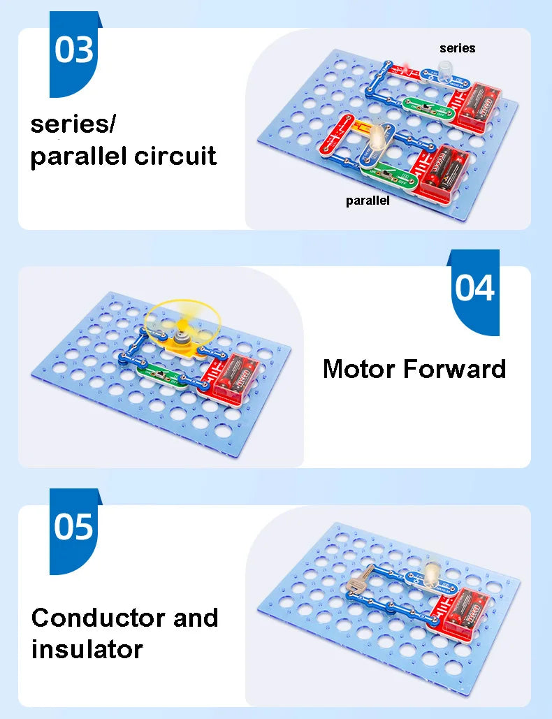 Circuit Electronic Exploration Toys for Kids tecnología Physic Education Learning Children Stem Toys Gifts Science Kits For Kids
