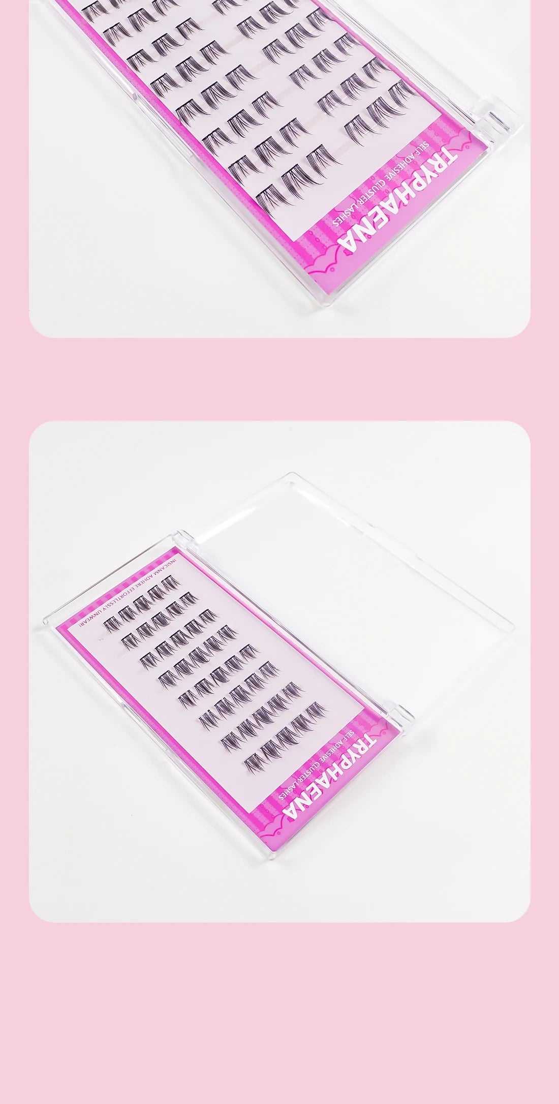 Lash Clusters Set No Glue Needed Self Adhesive Eyelashes Korean Makeup Natural Look Wispy Individual Eyelashes New Manga Lashes