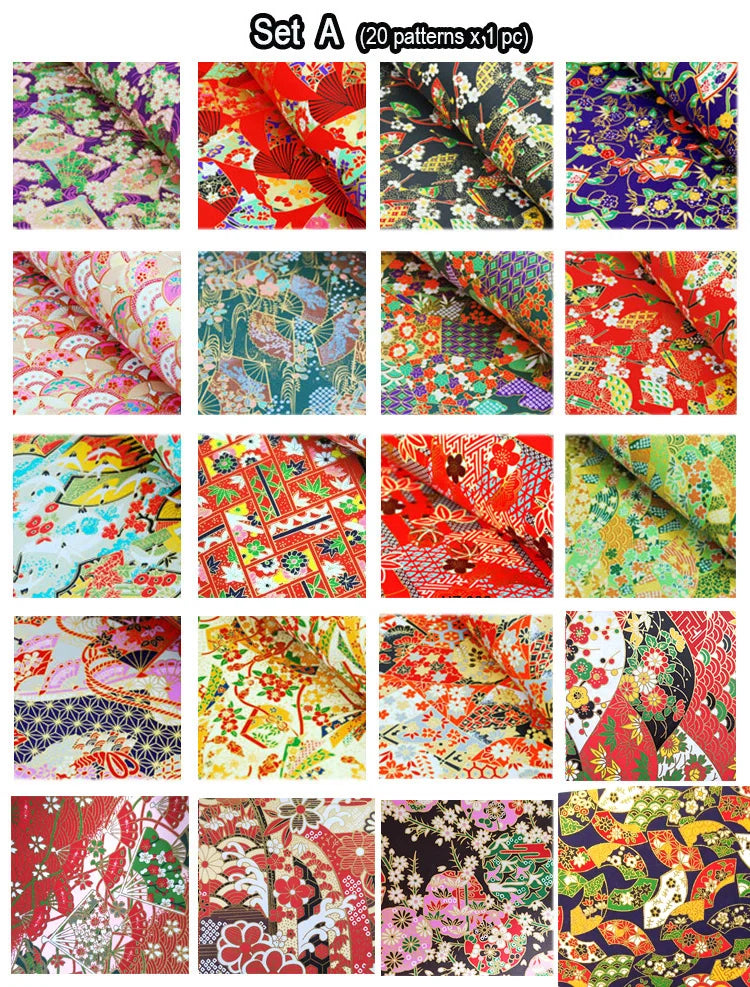 21x28cm Japanese Origami Folding Paper Handcraft Art Work Gift Wrapping Paper Packing Paper 20 Sheets