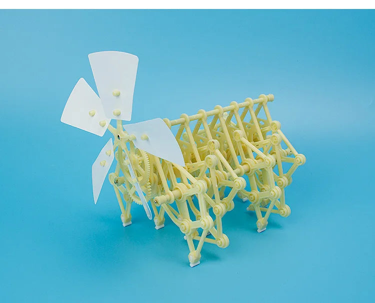 Child/Adult DIY Toy Hand-invented Robot Creative Wind Energy Powered Mechanical Puzzle Education Toys Gifts