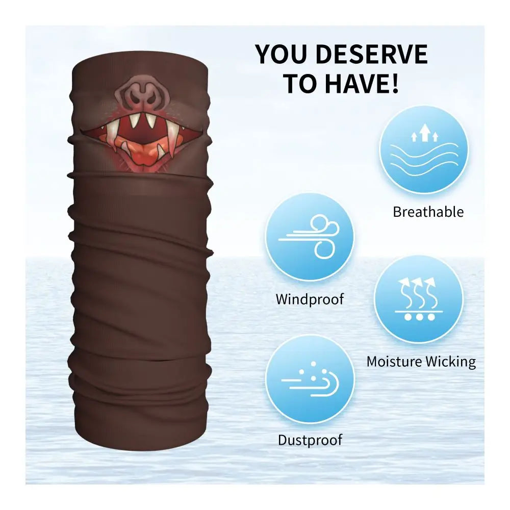 Custom Halloween Vampire Bats Winter Headband Neck Warmer Women Men Hiking Running Tube Scarf Face Bandana Gaiter