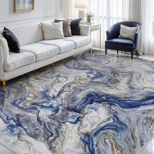 Area Rugs for Living Room, Modern Abstract Rug for Bedroom, Contemporary Machine Washable Rug, Large Stain Resistant Carpet