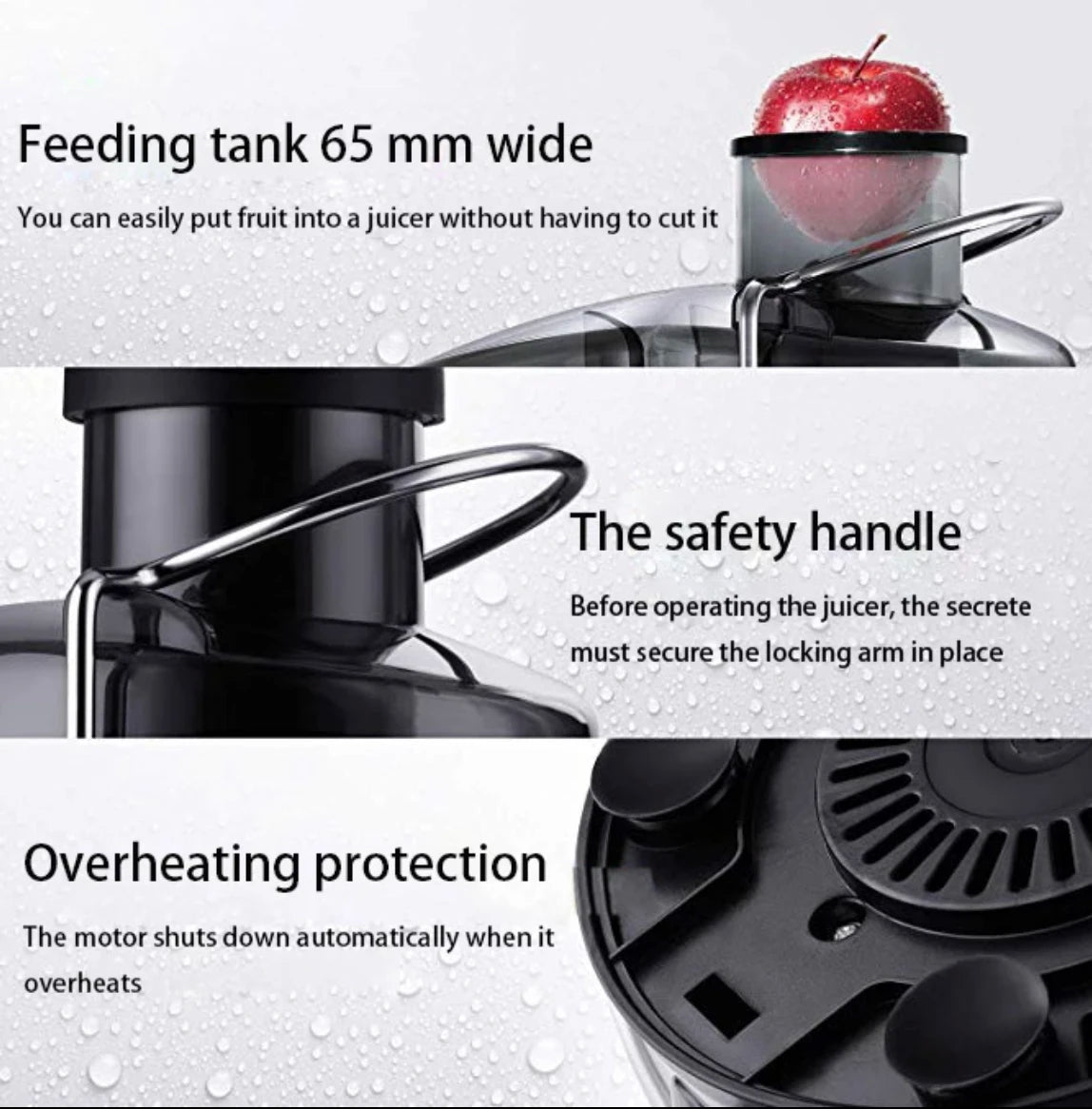 Juicer Machine, 800W Juicer with 3-inch Big Mouth for Whole Fruits and Veg, Juice Extractor with 2 Speeds, Easy to Clean