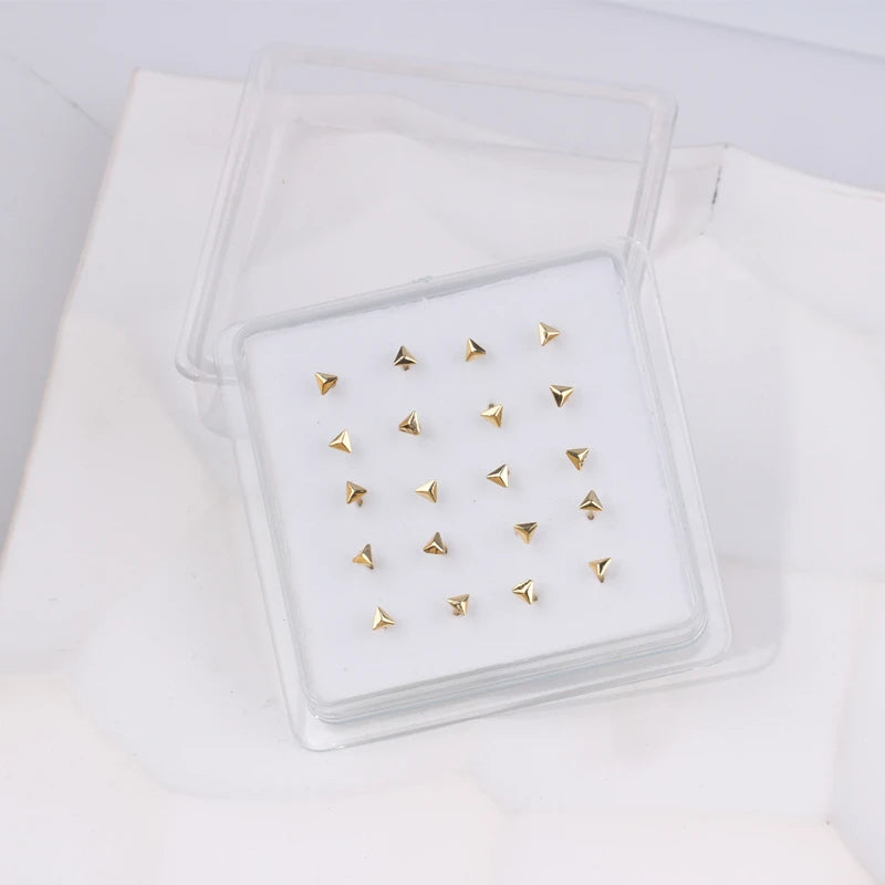 Karnoz 20Pcs/Pack Nose Stud Dragonfly Design Women Girls Nose Piercing Jewelry Piercing Nostril Piercing Jewelry Body Piercing