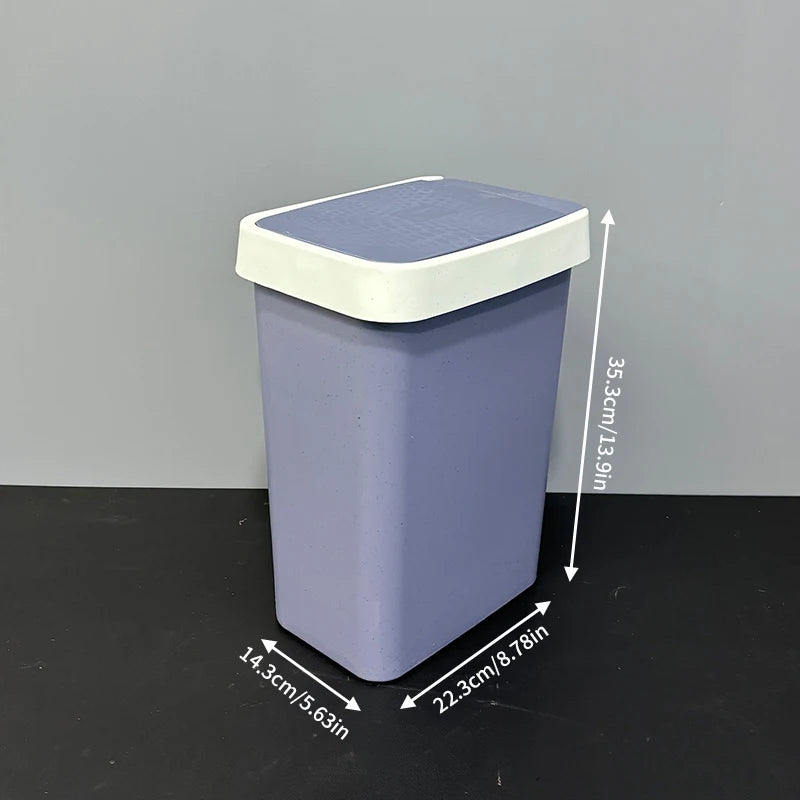 Odor Proof Diaper Pail Household Trash Can with Pop-Up Lid for Bedroom Bathroom Living Room Kitchen - Eco-Friendly Waste Bin