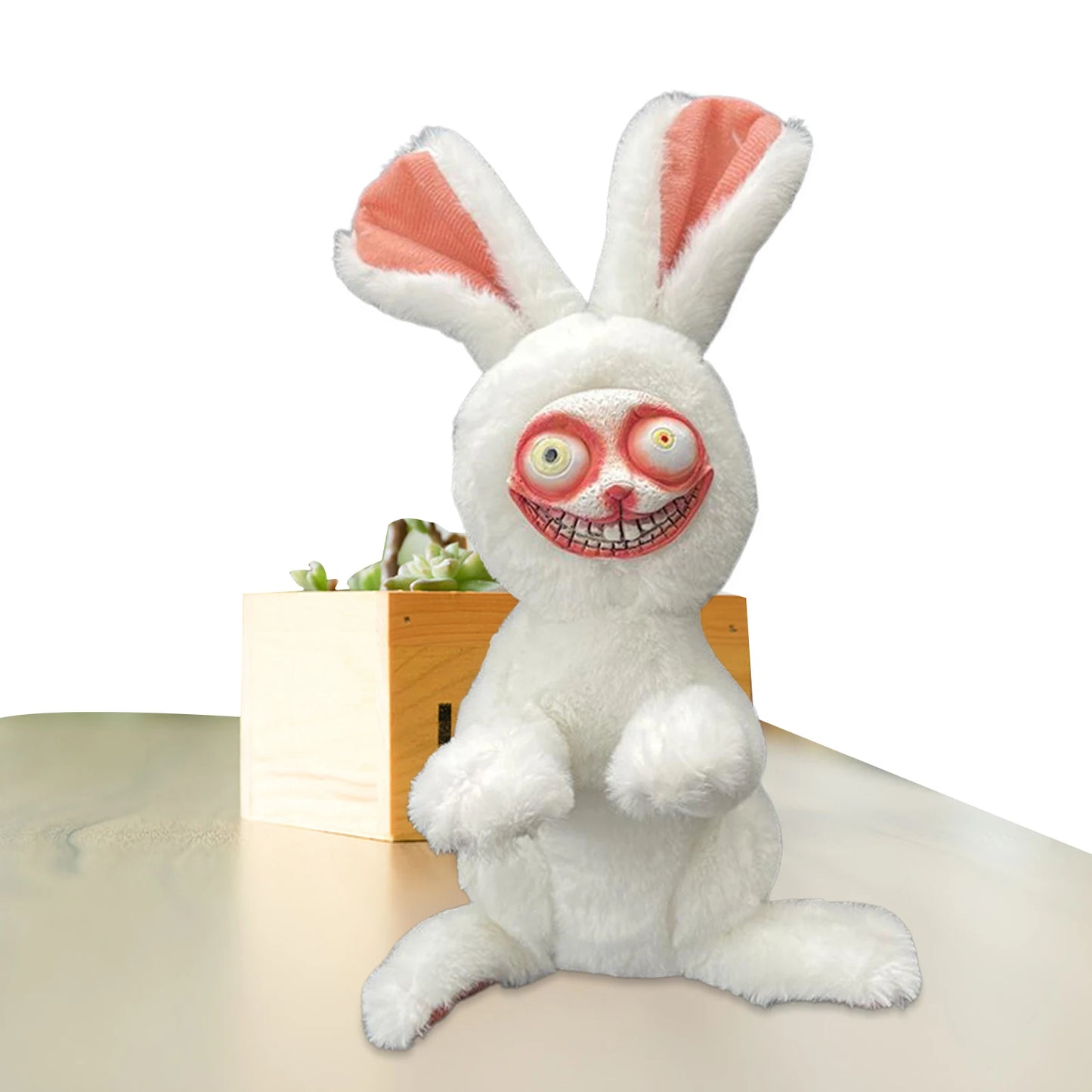 Halloween Bunny Plush Toy Gothic Home Decor Stuffed Animal Scary Rabbit Horror Doll Kids Toys Birthday Gift Popular Toys 2023