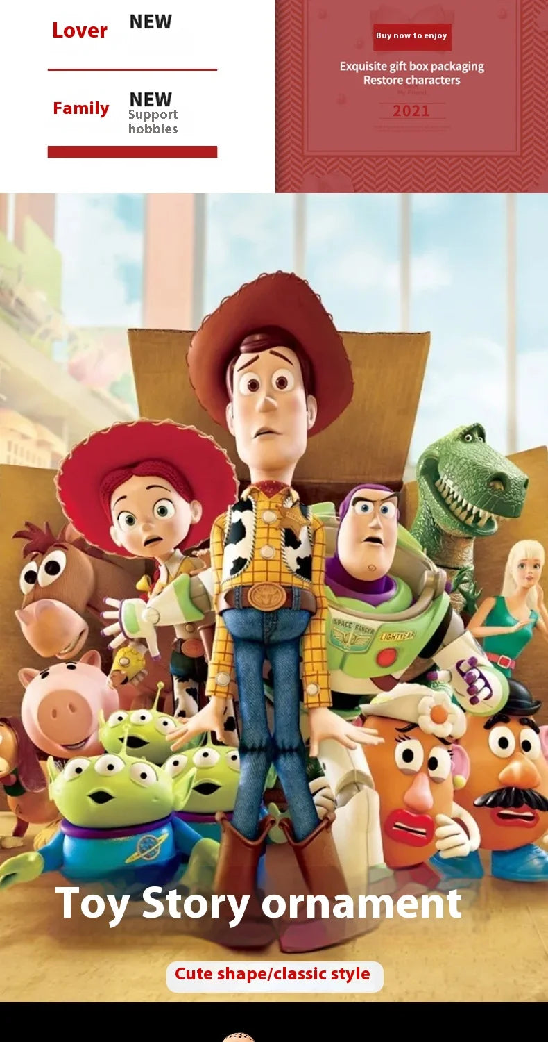 Full set of dolls toys Story Buss Light Years Woody Handmade Dolls ornaments Blind Boxes to send children birthday gifts