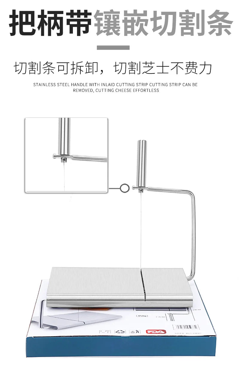 Household Cheese Cutting Machine, Ham Cheese Slicer, Cheese Cutter With Scale Cutting Knife Kitchen Tool