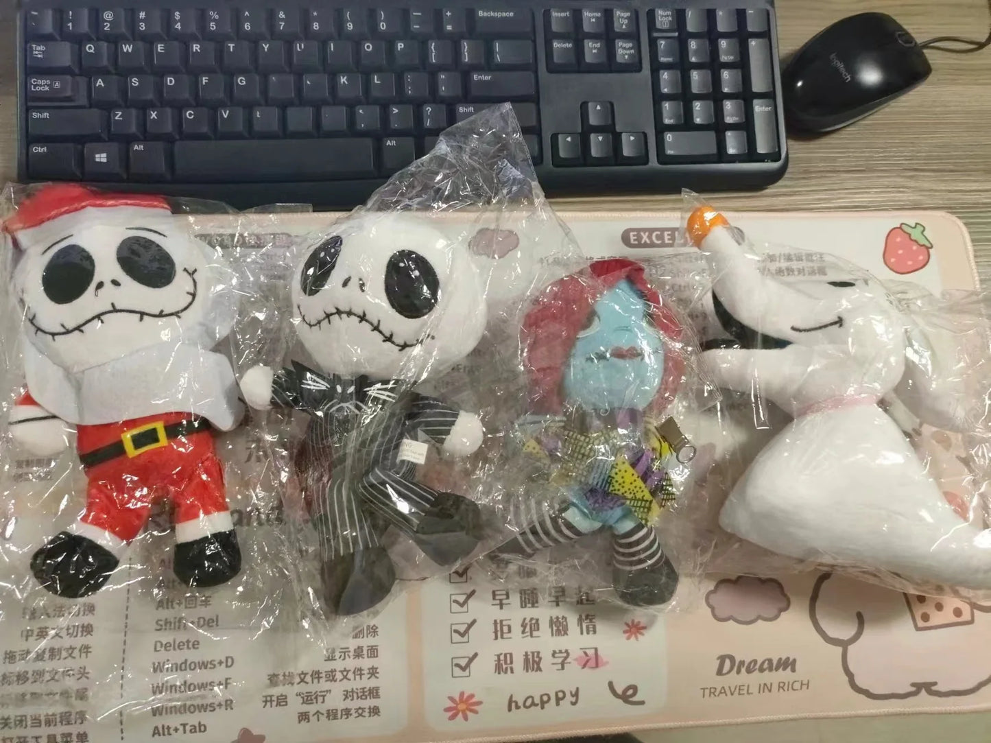 20cm The Nightmare Before Christmas Jack Skellington Plush Toys Doll Sally Soft Stuffed Toy Children Kids Halloween Toy Gift