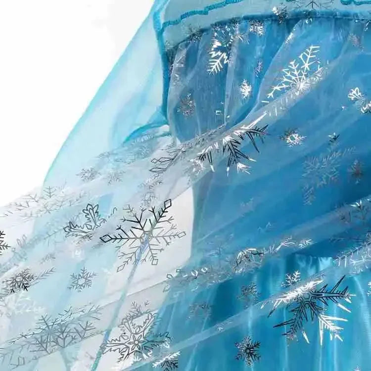 Elsa Dress for Girls Birthday Role Snow Queen Elsa Princess Dresses Kids Halloween Carnival Easter Party Dress Up Girls Costume