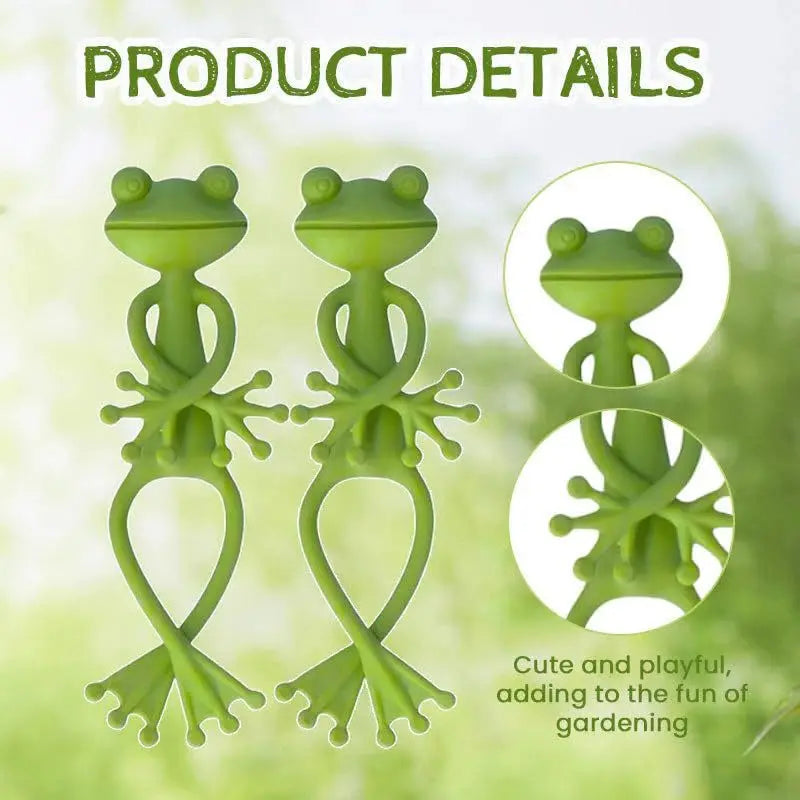 1/3/5 Pcs Frog Plant Stand Plant Tie Cute Flower Pot Hugger Plant