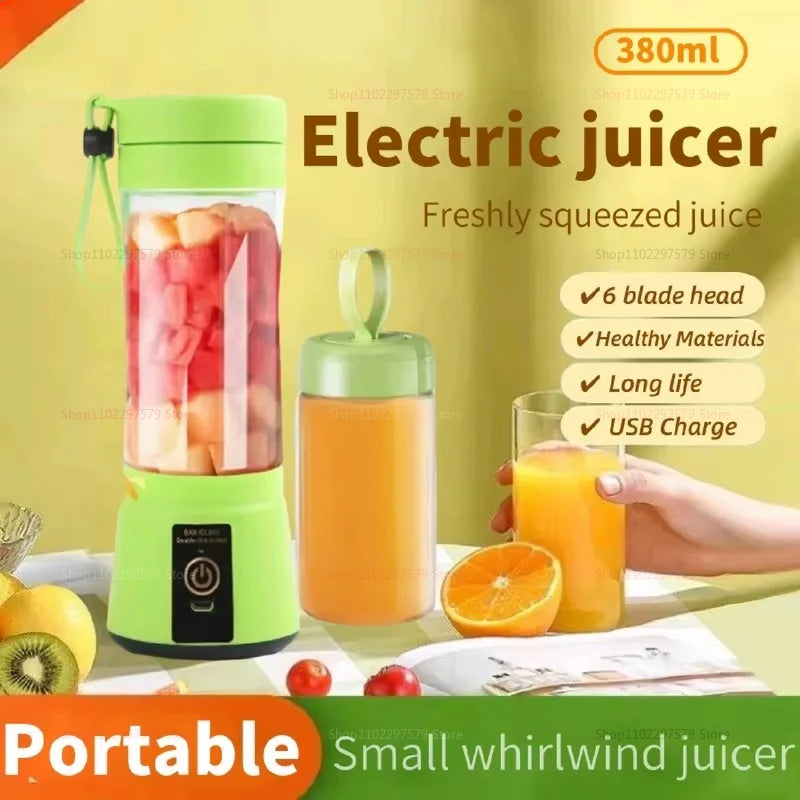 Electric Juicer Mini Portable Blender Fruit Mixers Fruit Extractors Multifunction Juice Maker Machine Blender Smoothies Mixer