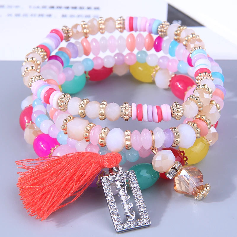 Trendying Products Boho Bracelets Woman Fashion 2023 Bracelets for Women Glasses Stone Bracelet Jewelry Christmas Gift