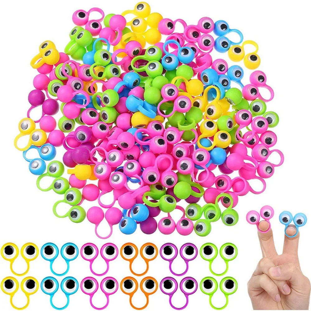 30/50/100 Pcs Halloween Funny Finger Activity Eyes Kids Birthday Halloween Christmas Carnival Kindergarten Party Gift Decoration