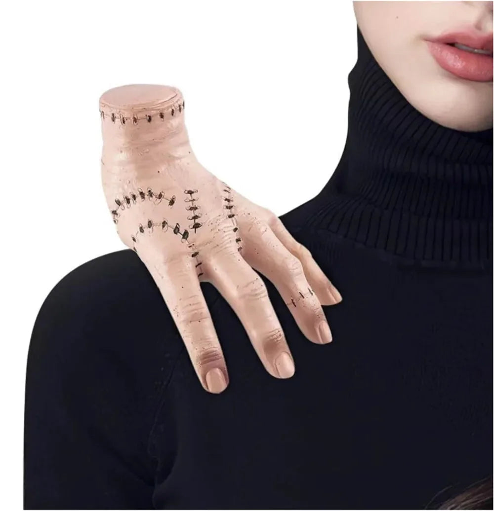 Halloween Horror Thing Hand From Addams Family Cosplay Latex Figurine Home Decor Crafts Party Prop Living Room Decoration