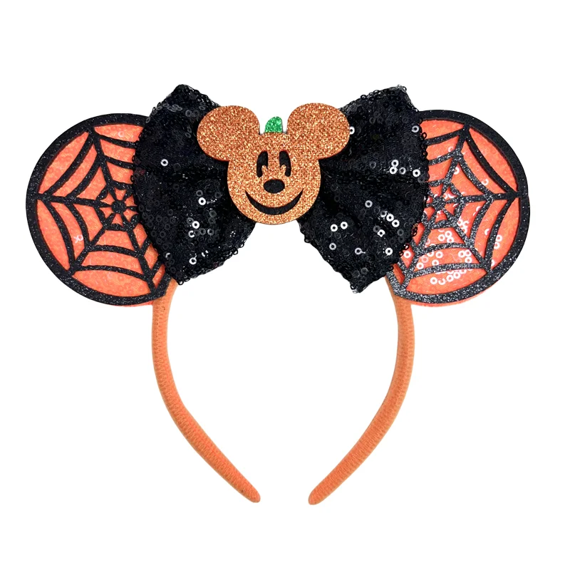 Chic Mickey Mouse Ears Headbands Women Halloween Party Cosplay Bad Guys Hairbands Girls Festival Gift Kids DIY Hair Accessories