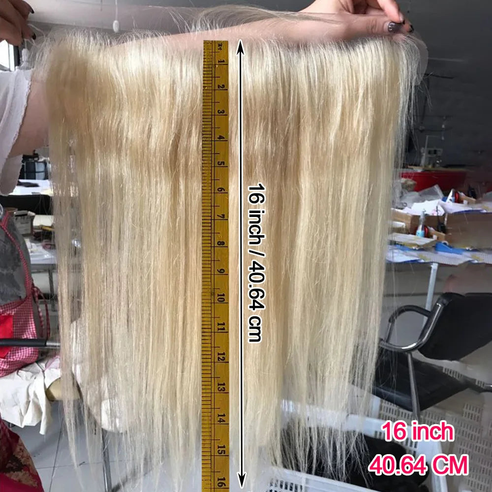 Blonde 613 13x4 Lace Frontal Human Hair Straight Transparent Lace Front Closure Pre Plucked With Baby Hair Brazilian Remy Hair