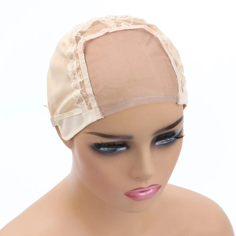 Lace Front Wig Cap For Making Wigs with Adjustable Strap Glueless Swiss Lace Net Weaving Cap to Make Wigs with Closures Frontals