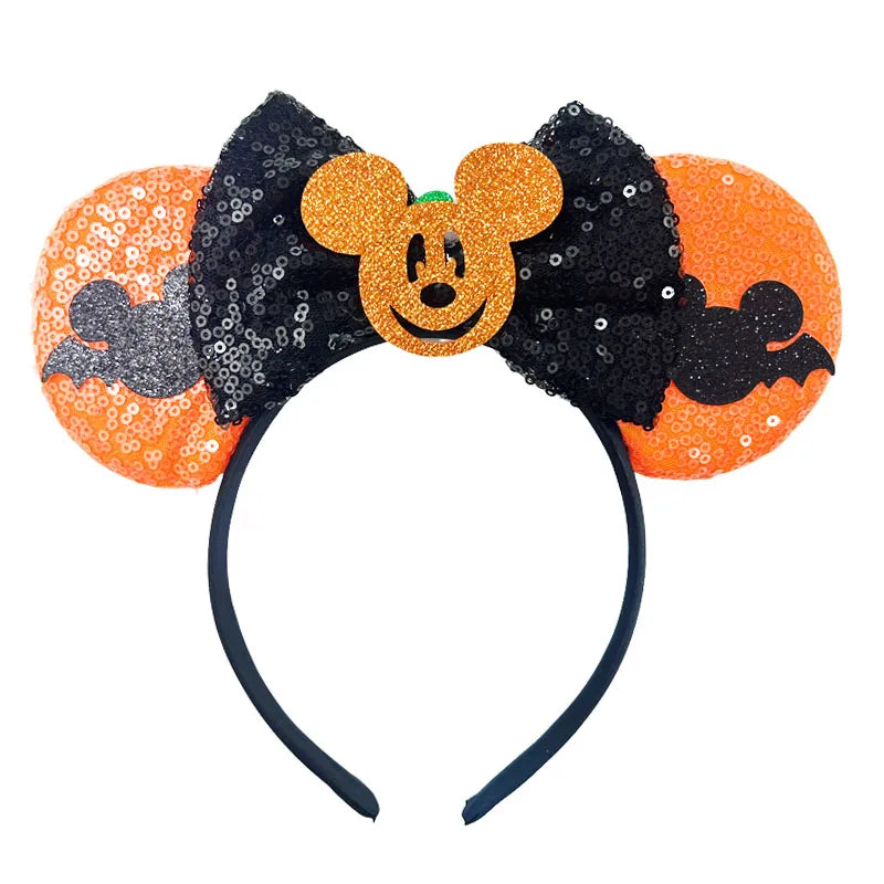 Chic Mickey Mouse Ears Headbands Women Halloween Party Cosplay Bad Guys Hairbands Girls Festival Gift Kids DIY Hair Accessories