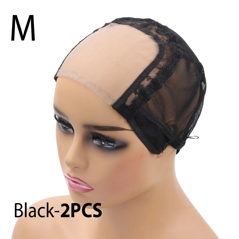 Lace Front Wig Cap For Making Wigs with Adjustable Strap Glueless Swiss Lace Net Weaving Cap to Make Wigs with Closures Frontals
