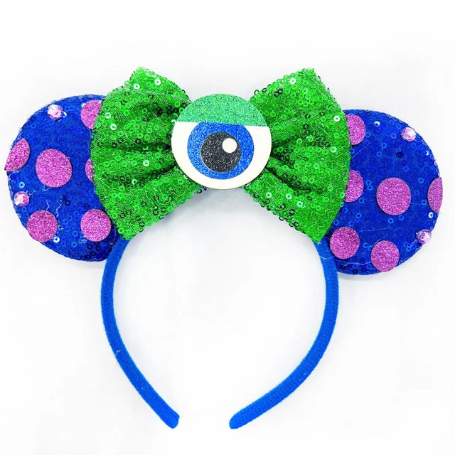Chic Mickey Mouse Ears Headbands Women Halloween Party Cosplay Bad Guys Hairbands Girls Festival Gift Kids DIY Hair Accessories
