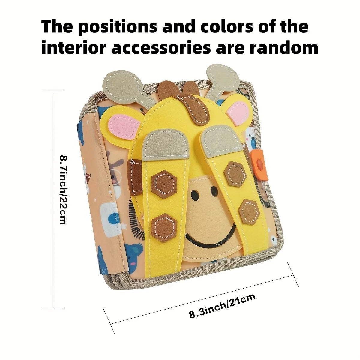 Early Education Enlightenment Busy Board Toys, Story Cloth Book, Colorful Fine Motor Skills Learning Toys, Travel Toys